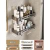 Punch-Free Wall-Mounted Bathroom Shower Corner Shelf