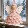 Crochet Kits For Adults Angel Ornament Handmade Christmas Tree Ornament Yarn Craft Set For Women Teens Kids Handicraft Lovers