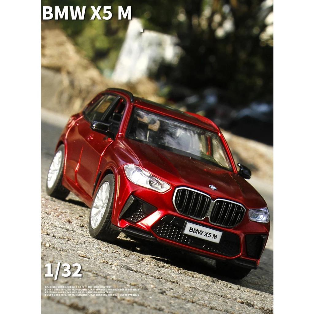 1/32 BMW X5M SUV Stopowy Samochód Odlewany i Pojazdy Zabawkowe Model Samochodu Dźwięk i Światło Samochód z Napędem Wstecznym Zabawki Samochodowe dla Dzieci Prezenty