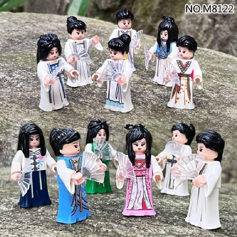 Girls Hanfu Chinese Elements Building Blocks Set For Creative Play And Educational Fun