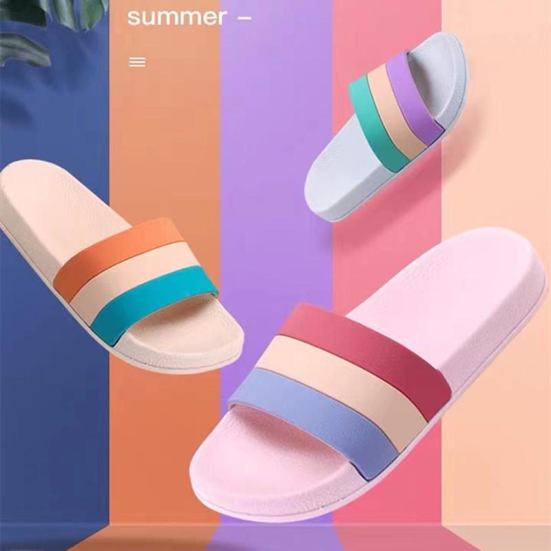 Women's Non-Slip, Anti-Odor Summer Indoor Slippers with Thick Sole - Perfect for Home, Dorm, and Bathing