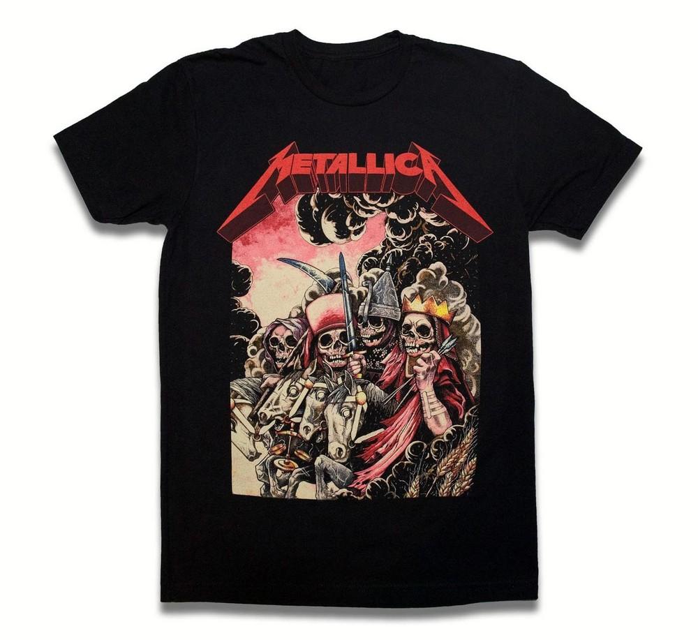 Metall*ica The Four Horsemen T-Shirt Size S-5XL Comfort Colors Reprint Unisex T-Shirt M