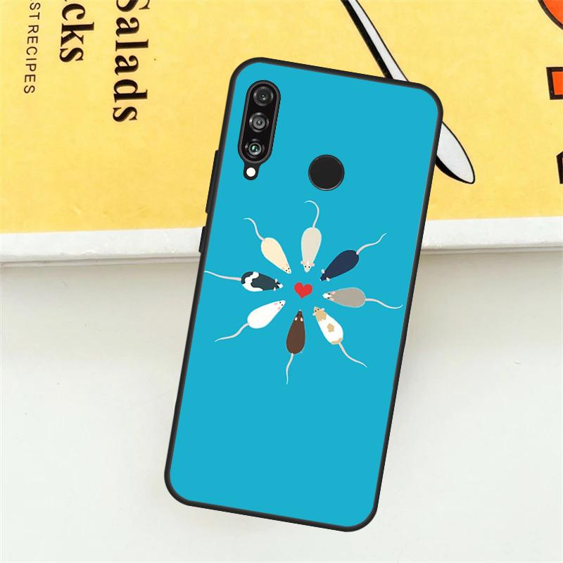 Mouse Rat For Huawei Nova 3i 7i 8i 11i Y60 Y70 Y90 Y61 Y91 Nova 11 9 10 SE P30 Pro P20 P40 Lite Case