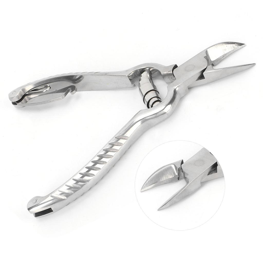 Piglet Teeth Cutter Stainless Steel Ergonomic Handle Curved Gourd Shaped Pig Tooth Nipper