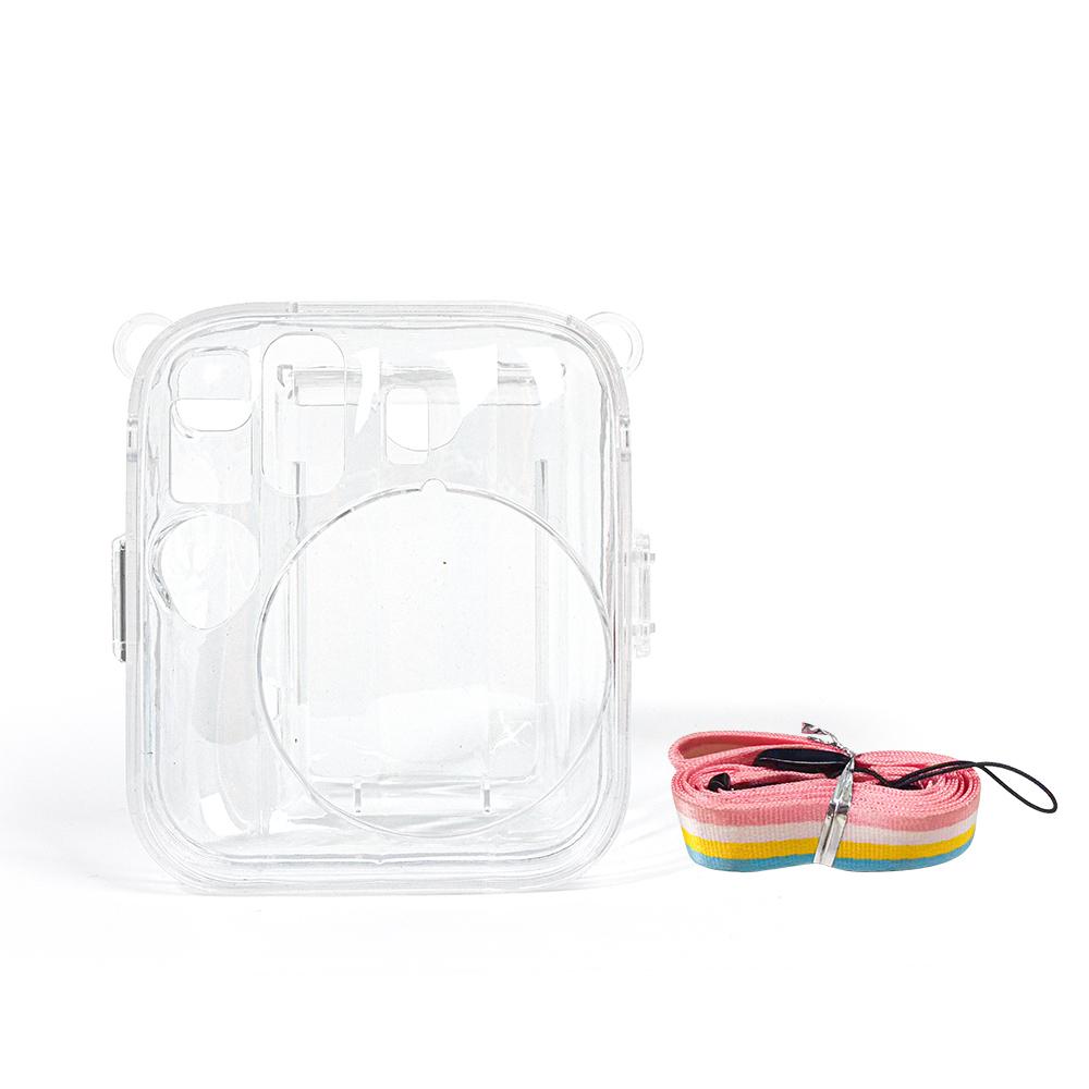 [Film Lab] Instax Mini 13 Transparent Case Camera Protective Case with Strap CAA101 чистый