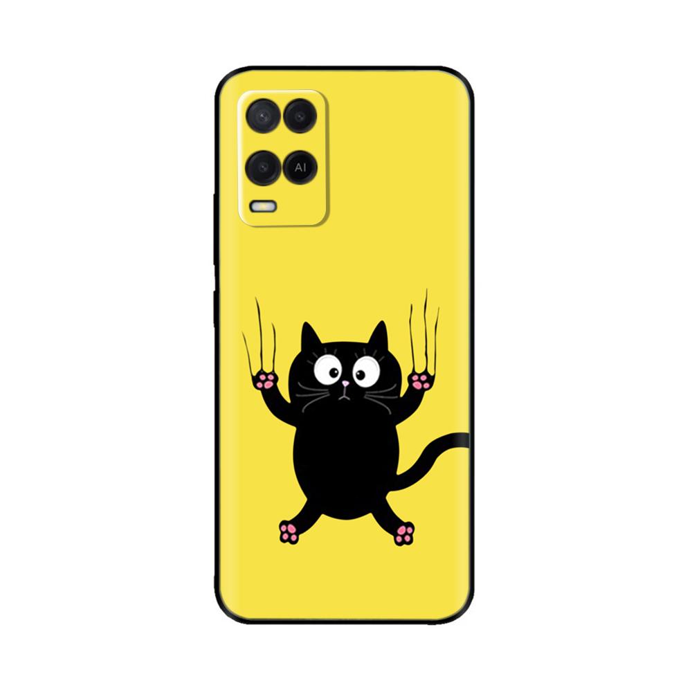 For Oppo A54 A74 Case Soft Black Silicone TPU Phone Back Cover for Oppo A54 4G CPH2239 A54 5G CPH2195 A74 4G 5G Case Cover Coque