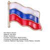 Harvest Symbol Brooch National Flag Elements Striped Print Victory Ribbon Golden Wheat Ear Symbolic Pin Coat Hat Backpack Badge Patriotic Accessory