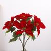 4PCS Faux Flower Red Artificial Flowers Bulk for Wedding Centerpieces Home Decor