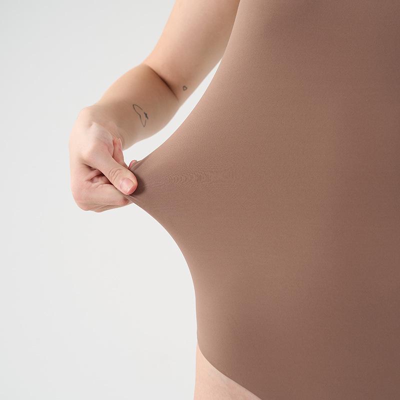 European and American Style Nude Backless Shaping Bodysuit - High Elastic, Breathable, Sexy, Tight Yoga Sleeveless Bodysuit for Women.