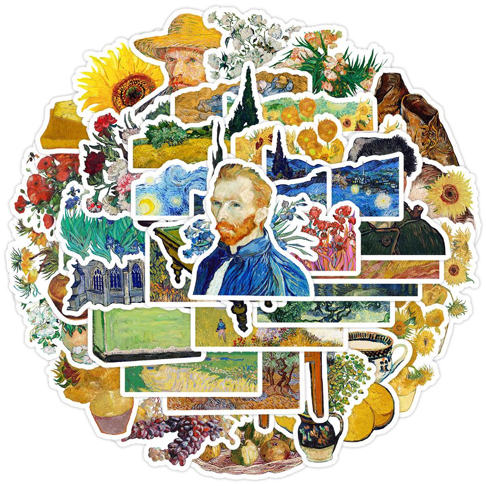 

50pc Stickers, Creative Stickers, PVC Stickers, Diary Stickers, DIY Stickers For Water Bottles One Size жовтий