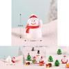 Ornements enchanteurs d'arbre de Noël Père Noël Bonhomme de neige Adorables figurines miniatures de jardin pour une décoration festive