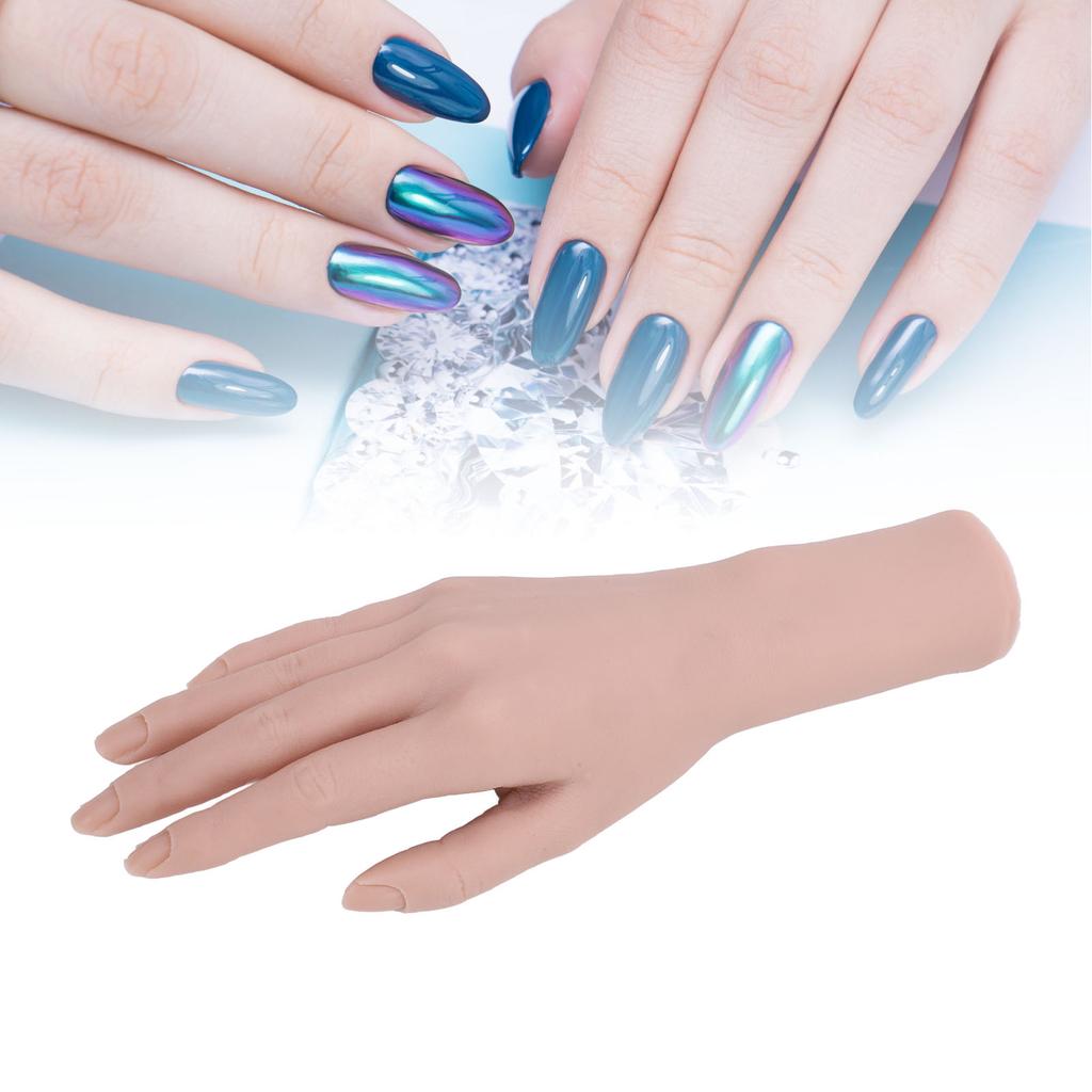 Realistisches Silikon-Damenhandmodell Nagel-Trainingshand Weiche Flexible Silikon-Damen-Mannekin-Hand zum Zeigen von Schmuck Rechte Hand