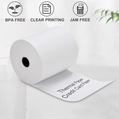 3-1/8''W Thermal Receipt Paper Roll, Cash Register Paper Roll, Cash Register/POS Terminal Thermal Paper