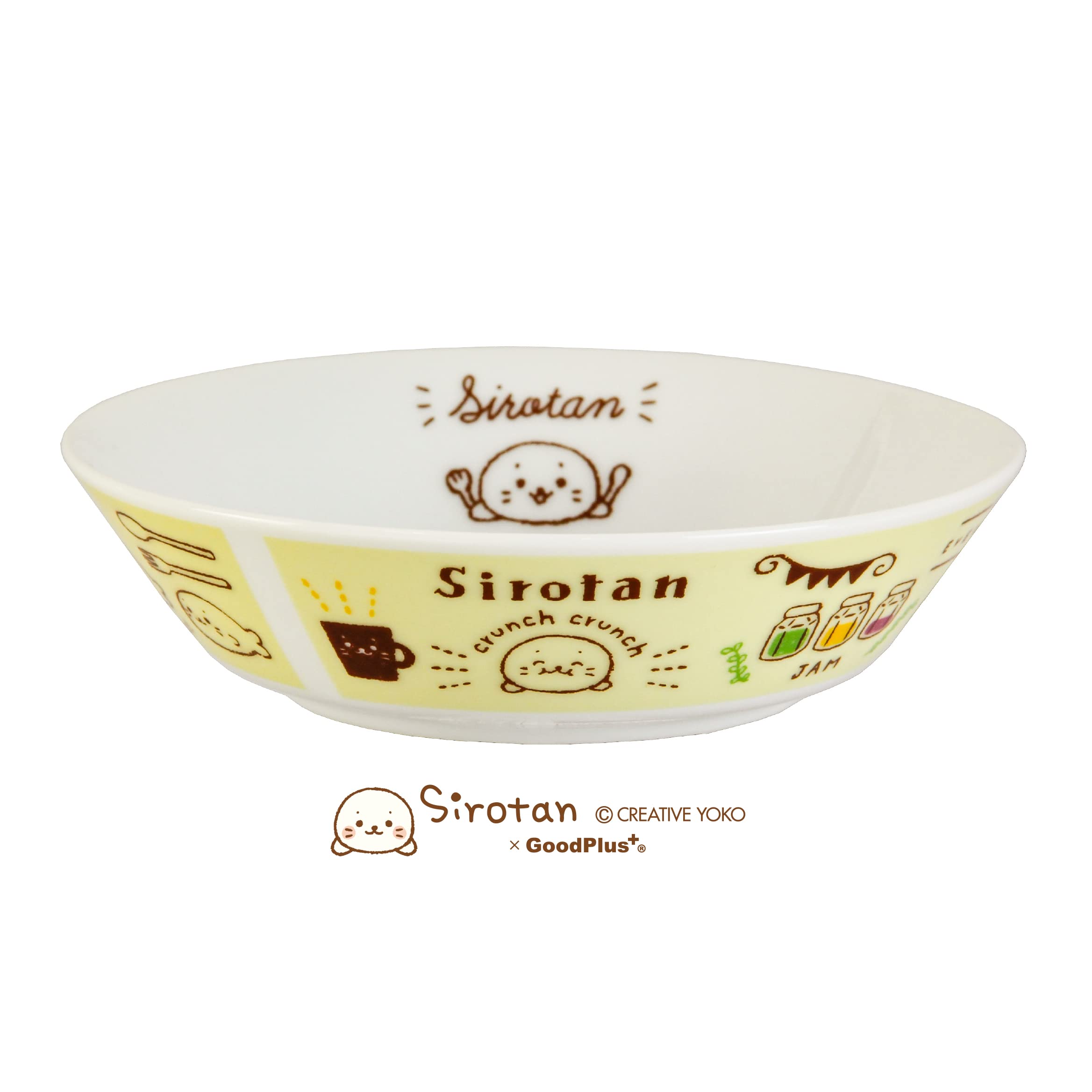

Shirotan Salad Fruit Microwave and Dishwasher Cafe Pattern GoodPlus+ & Bowl, Stylish, Safe,