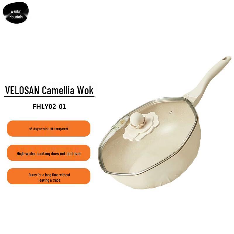 Чугунный вок Velosan Camellia