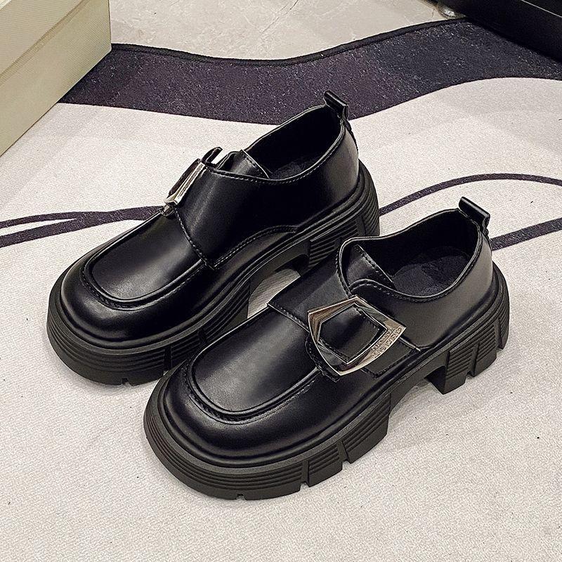 Versatile Loafers College Style Lolita Flats Jk Single Shoes 2024 Autumn New British Style Retro Small Leather Shoes Women