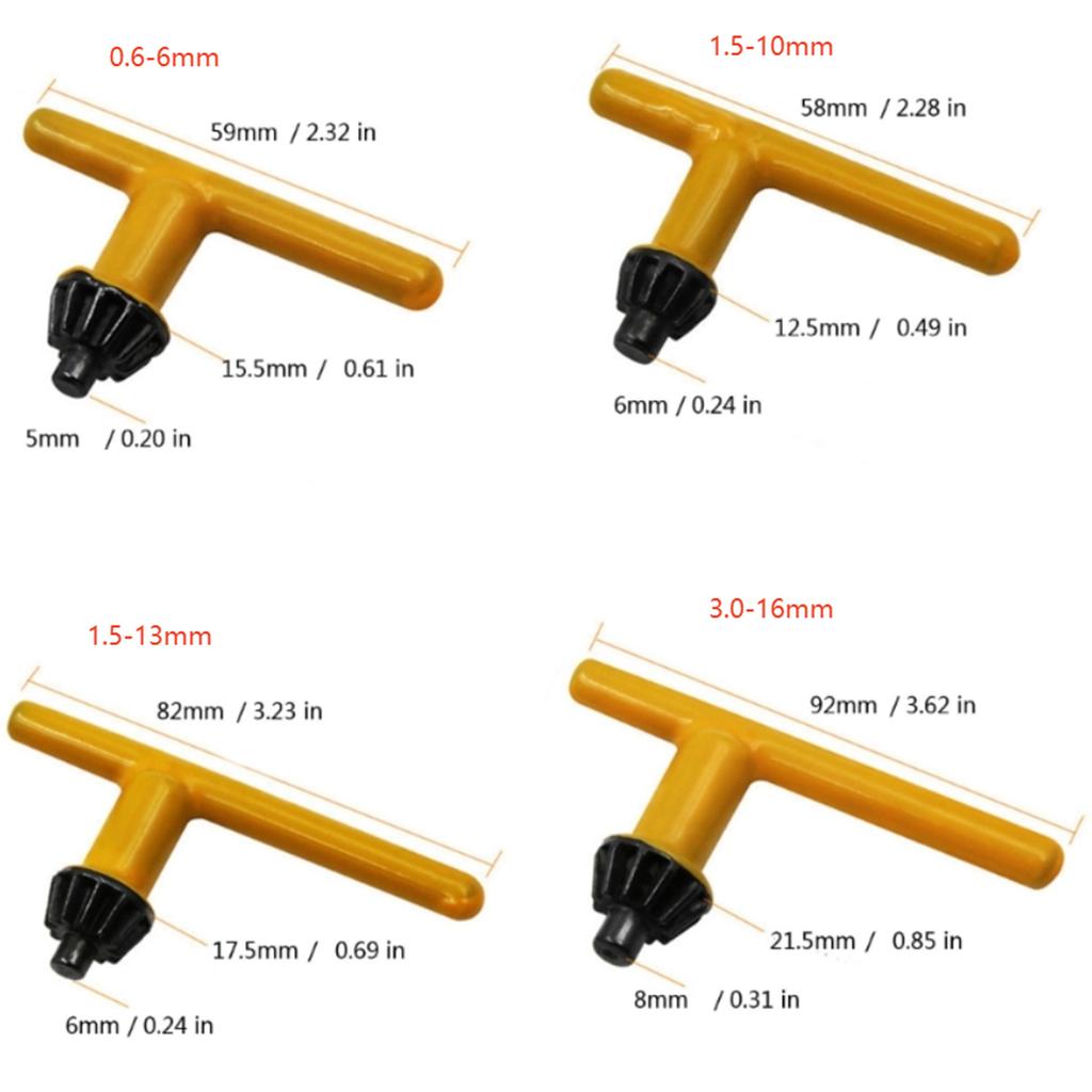 Upgrades Drill Chuck Wrench High Carbon Steel Manual Tool Precisions Chuck Tool for Precision Hand Tool Application