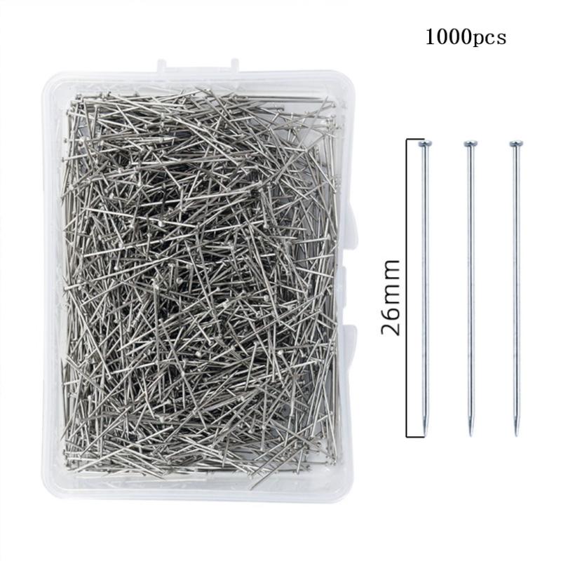 1Box 26Mm Stainless Steel Sewing Pins Dressmaker Straight Suture Pins Fine Satin Head Pins Jewelry Making Of Sewing Tools