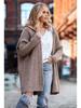 2025 Purple Batwing Knit Hoodie - Women's Loose-Fit Temperament Commuter Sweater Coat