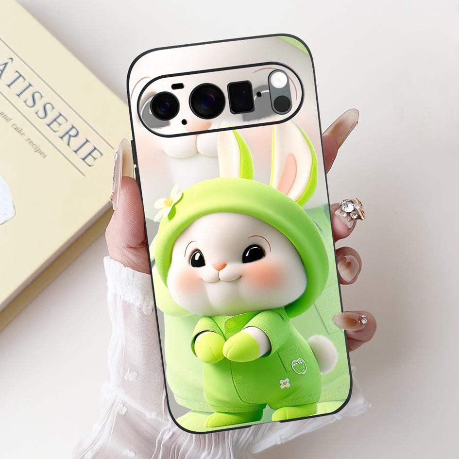 For Google Pixel 10 Case Pixel 10 Pro Cover Cute Rabbit Panda Cat Soft Silicone Matte Phone Cases For Google Pixel10 Pro XL Etui