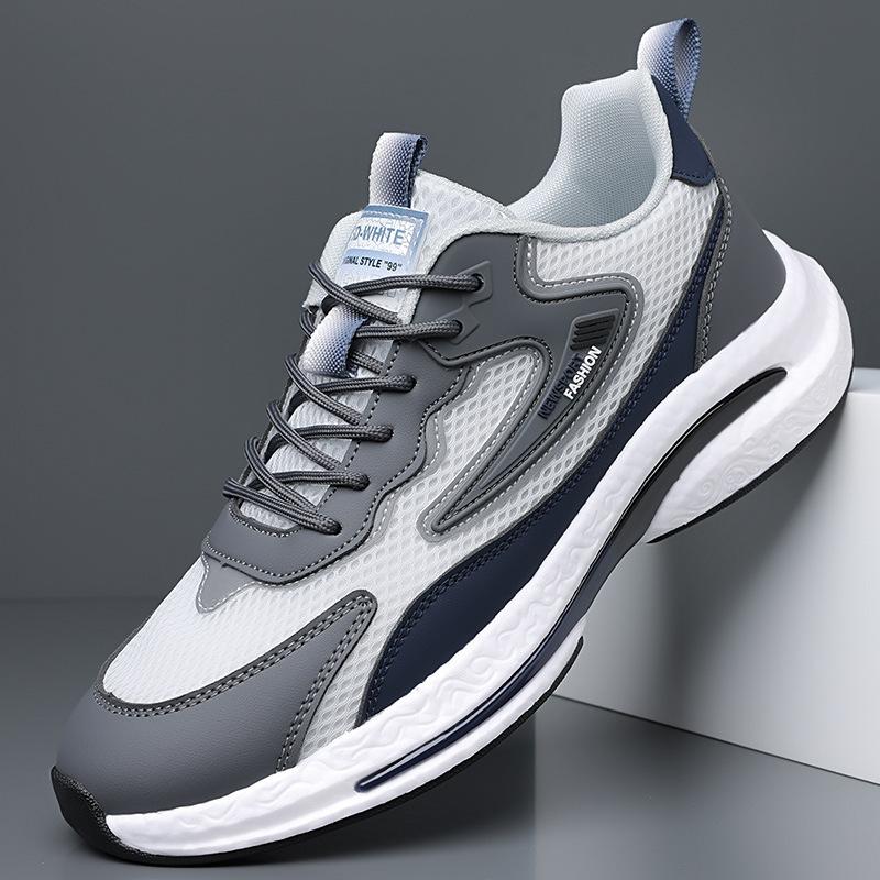 Men's Shoes Sports Shoes 2025 New Summer Mesh Breathable Soft Sole Cushioning Fashion Non-slip Wear-resistant Lightweight Casual Shoes