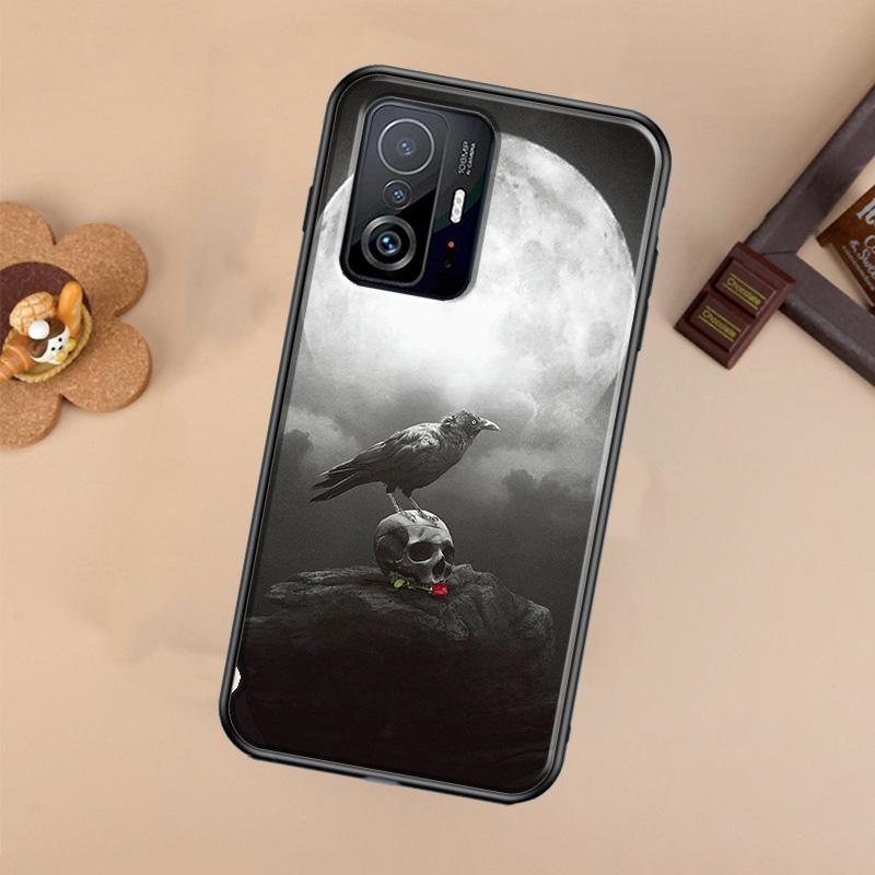 Raven Dark Crow Skull For POCO X5 X4 X3 F5 Pro M4 M5s F3 F4 GT C40 Phone Case For Xiaomi 12T 11T 13 Pro 12 Lite