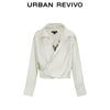 Women's Lace Patchwork Pleated V-Neck Blouse