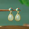 Orecchini Antichi Vintage con Frange a Goccia d'Acqua Orecchini Cinesi Accessori Gioielli