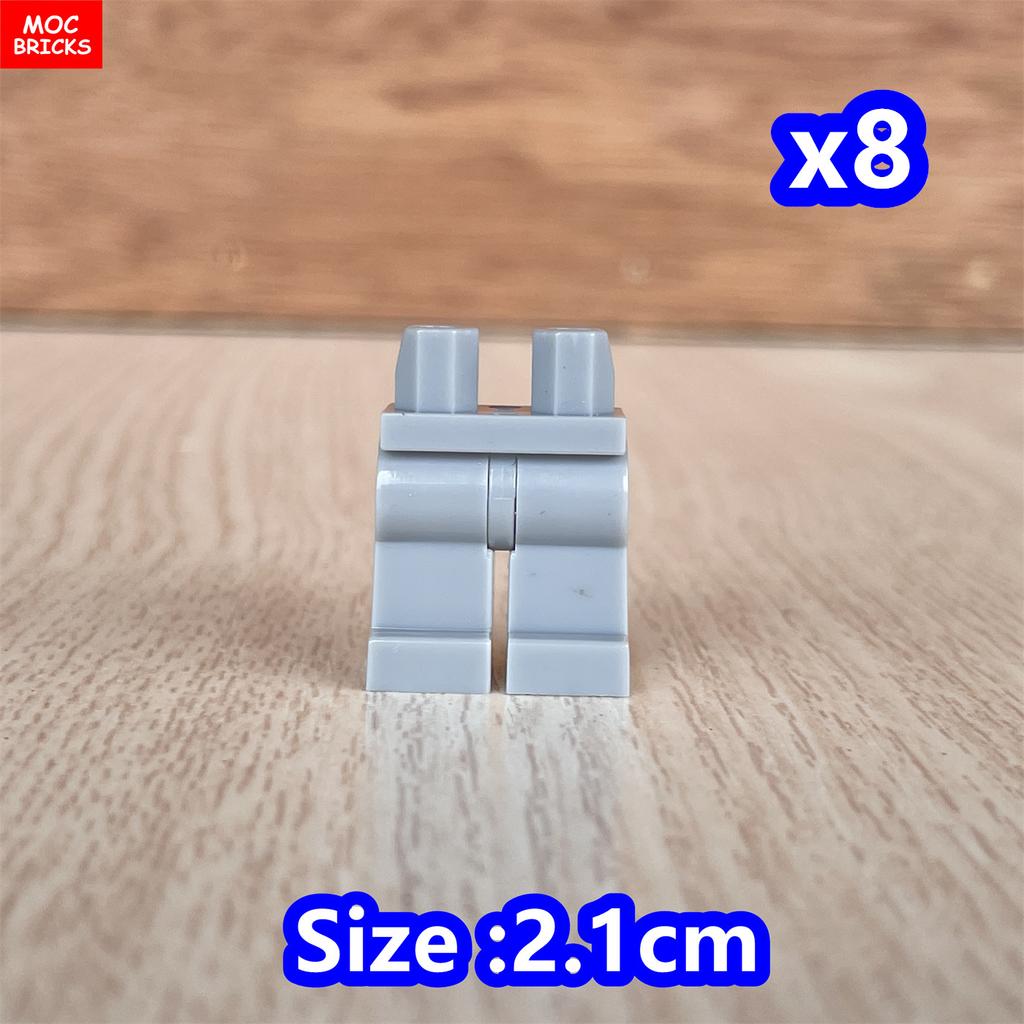 8pcs/lot MOC Bricks Blank Pants Legs Body Wear Figure Accessory Assembled Building Blocks Toy Kids Plastic Dolls