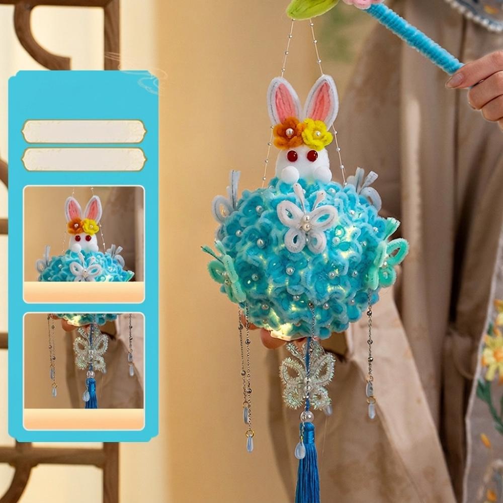 Glowing Mid-Autumn Rabbit Lantern Twisted Stick Portable Luminous Lantern  Children Gift