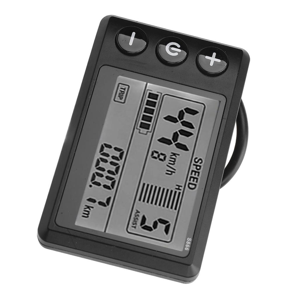 New S866 Electric Scooter LCD Display Meter 24V 36V 48V 60V 6 Pin Control Panel for Waterproof Electric Scooter Accessories