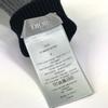 Dior 213MG01AT481 Logo CD Bicolor Accessories Gloves Wool Black/gray