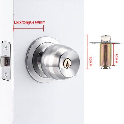 

Stainless Steel Golden Round Ball Privacy Door Knob Set Bathroom Handle Lock With Key For Home Door Hardware Supplies