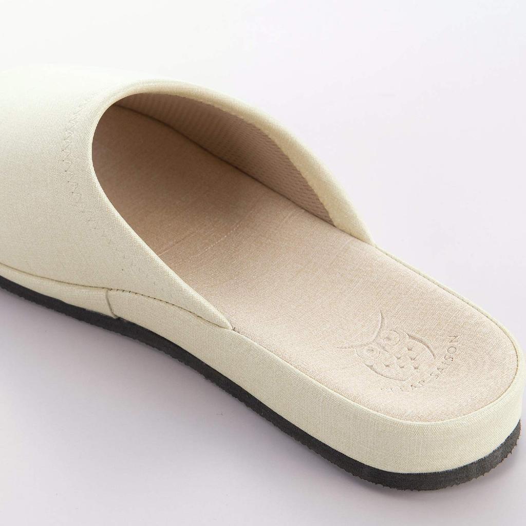 Senko CLEAR SAISON Heather Approximately Sanitizer Product Number 41630 Slippers, 27cm, Ivory, Stain-Resistant, Oil-Resistant, Alcohol-Hand