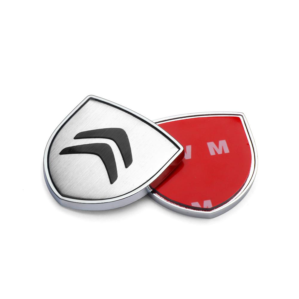 Car Badge Body Trunk Stickers 3D Metal Emblem Decoration Decals Accessories For CitroenJumpy C3 C1 C4 C5x7 VTS C-ELYSEE Berlingo