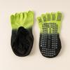 Calzini da Yoga Professionali in Silicone Antiscivolo Gradiente Calzini da Pilates Senza Schienale Traspiranti a Cinque Dita Calzini Sportivi da Fitness per Palestra Indoor