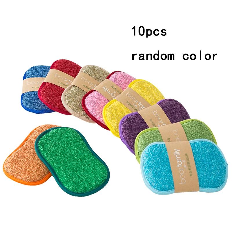 10/20pcs Magic Sponge Double-sided Dishwashing Pan Pot Dish Wash Rust Stain Sponge Kitchen Products kitchen Utensil And Home