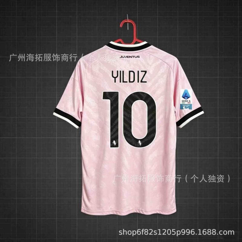 Juventus 2024-25 Heim Auswärts Fußballtrikot Gestreiftes Fußballhemd Herren Damen Erwachsene Fan Edition