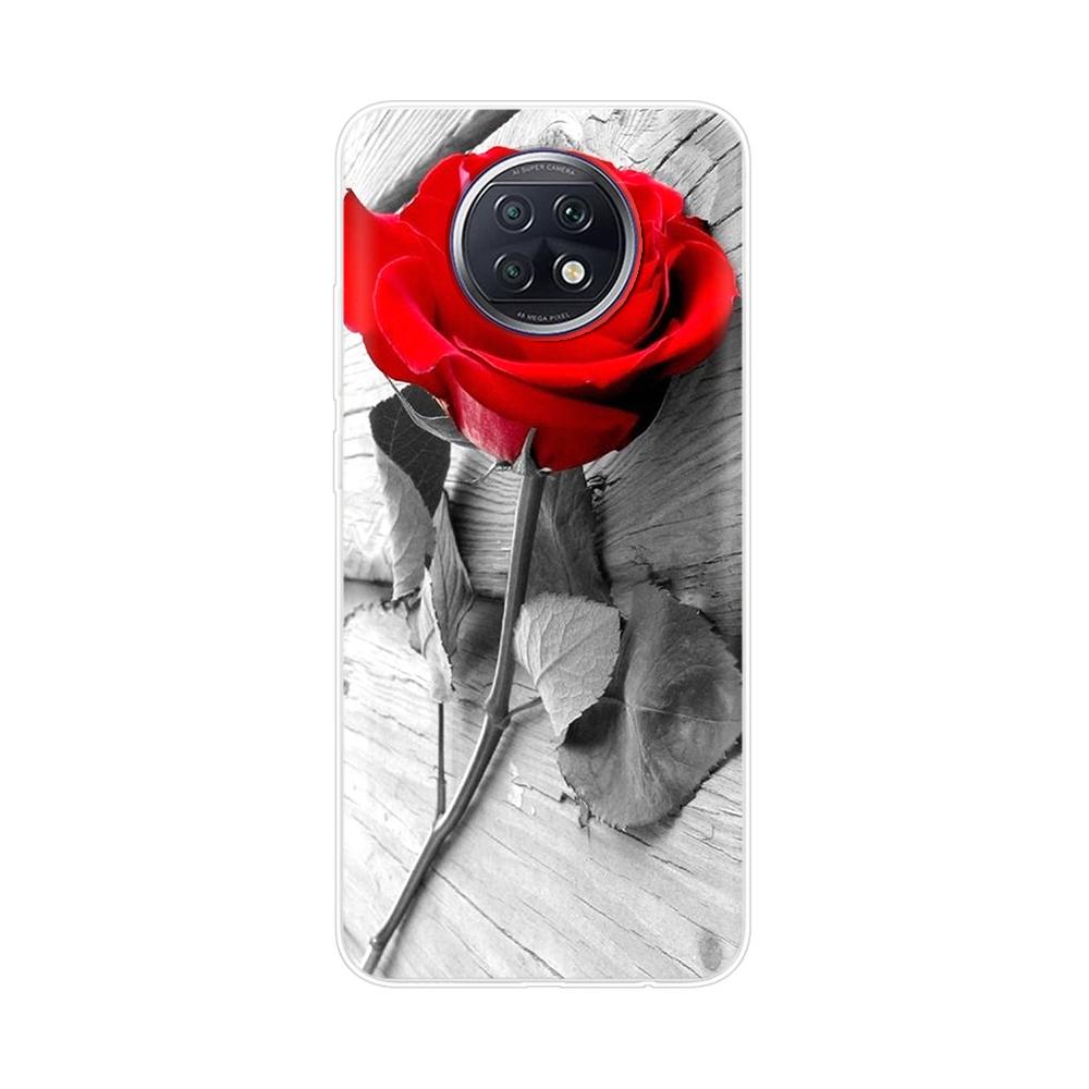 Fashion TPU Phone Case For Xiaomi Redmi Note 9T Soft Silicone Painting Case for Redmi Note 9T 5G Case Note9T 9 T coque flower
