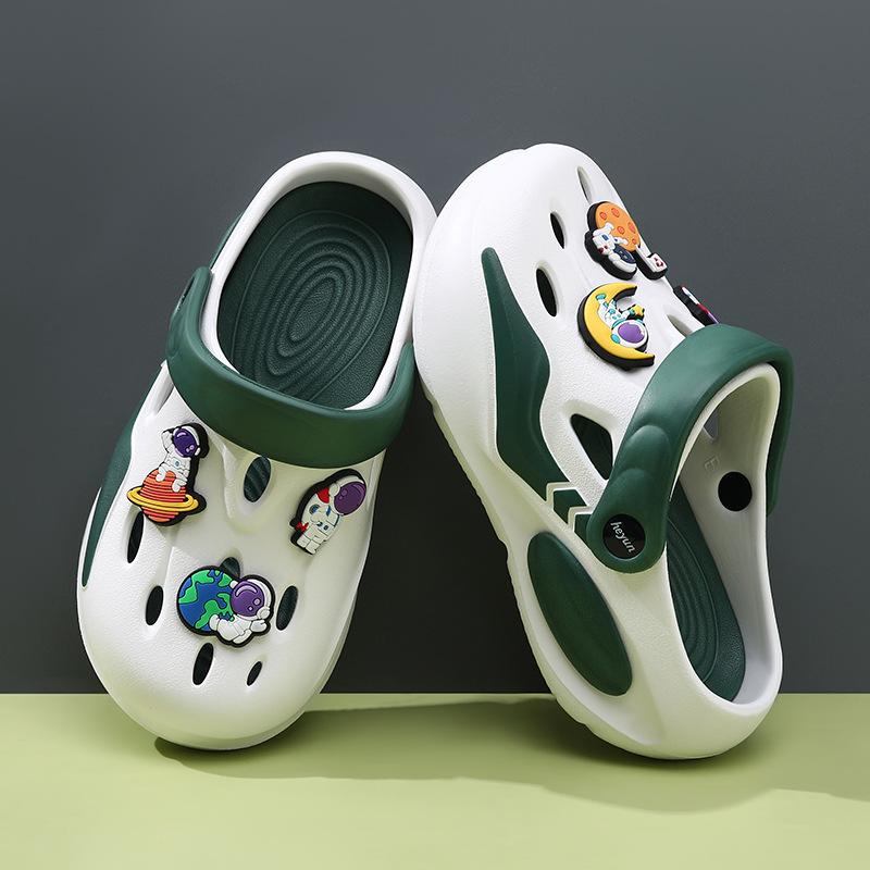 Boys Trendy Lightweight Clog Shoes Summer Eva Sandals Breathable Comfortable Design Nonslip