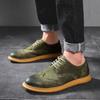 Fashion Spring Autumn Mens Brogue Shoes British Casual Business Formal Dress Footwear Classic Man Casual Leather Shoes Mens Leather Shoe