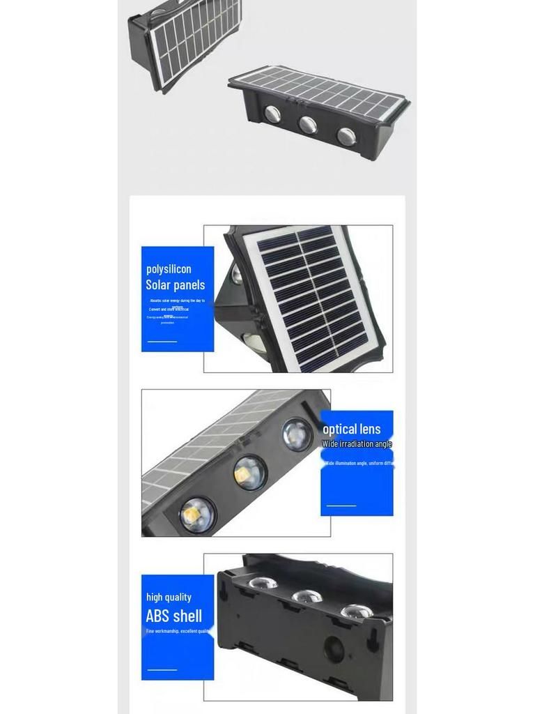 Waterproof Solar Wall Washer Light for Gardens and Courtyards