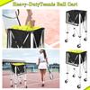 Portable Folding Tennis Net Frame and Ball Picker Basket