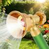 Hose Sprayer Nozzle Brass Adjustable Heavy Duty Garden Spray Nozzle Hose Attachment for Plant Watering Seedling Cultivation