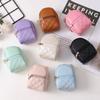 Long Strap Earphone Mini Storage Bag Backpack Shape PU Small Wallet PU Mini Coin Purse Data Cable