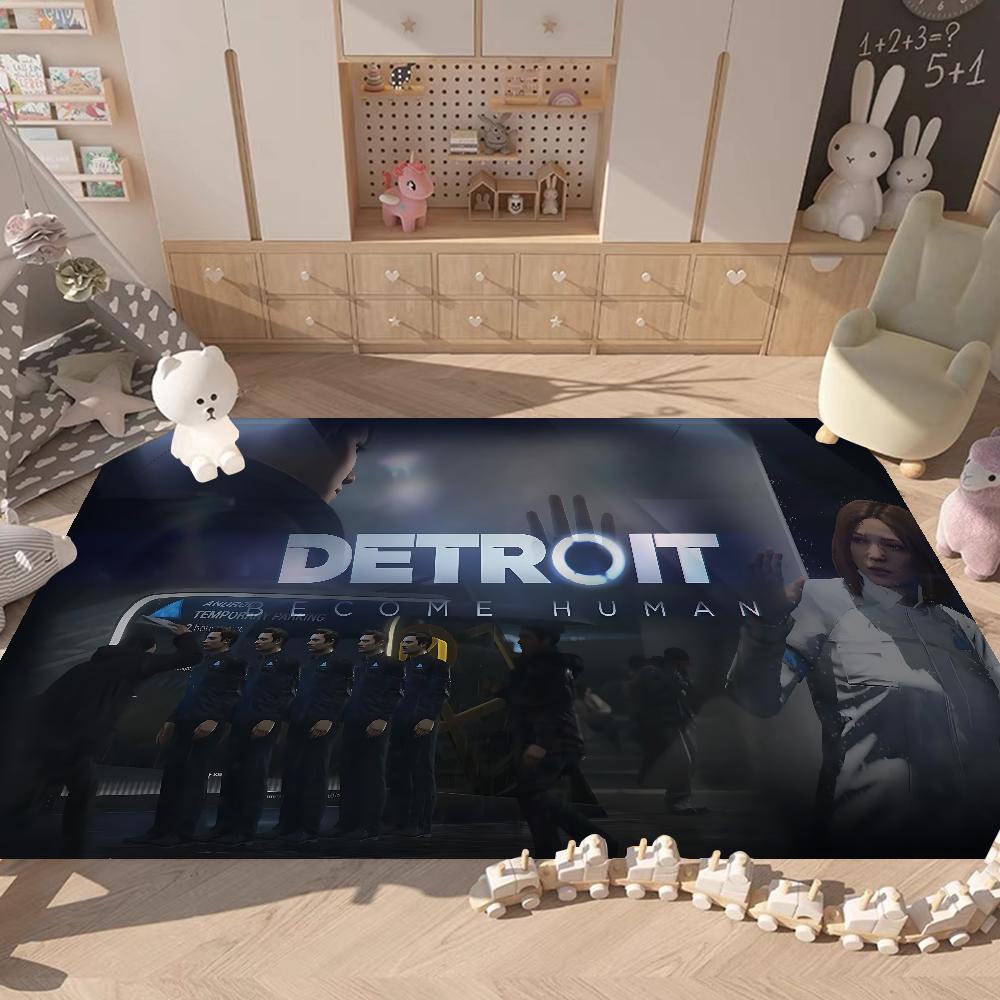 Hit Game D-Detroit Becomes Human Bathroom Mat Anti-slip Absorb Water Long Strip Cushion Bedroon Mat Welcome Doormat