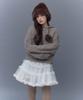 Deotiseu Angora Cream Cable Hood Knit_Tt5W303Be