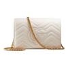 Gucci GG Marmont Vintage Logo Quilted Leather Shoulder Bag Women Shoulder Bag White 474575-DTD1T-9022