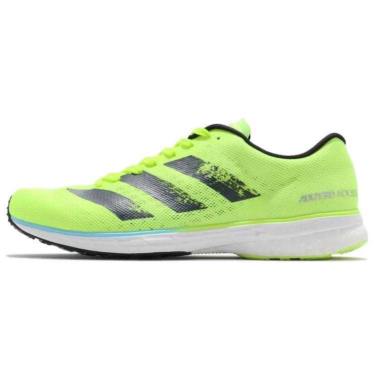 

Adidas Adizero Adios 5 Solar Yellow Мужские кроссовки Core-Black Clear-Aqua FY2019