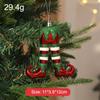 New Year Cute Cartoon Electroplated Plastic Christmas Hanging Ornament Xmas Tree Decoration Pendant for Holiday Festival Decor